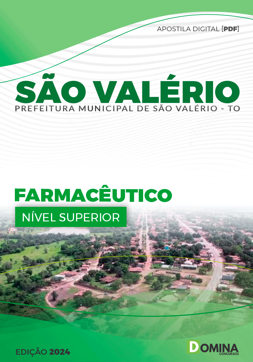 Apostila Pref São Valério 2024 Farmacêutico