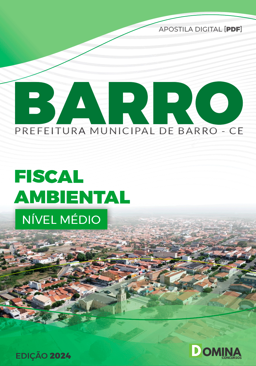 Apostila Pref Barro CE 2024 Fiscal Ambiental