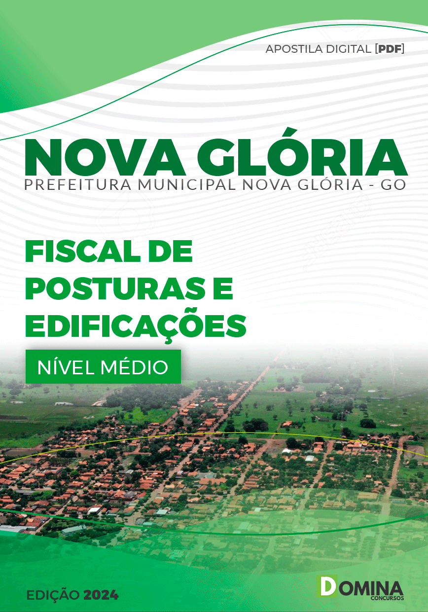Pref Nova Glória GO 2024 Fiscal de Posturas e Edificações