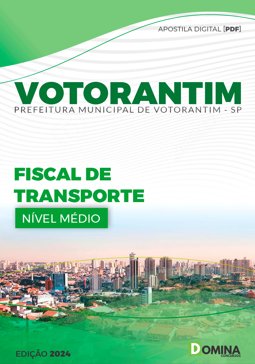Apostila Pref Votorantim SP 2024 Fiscal de Transporte