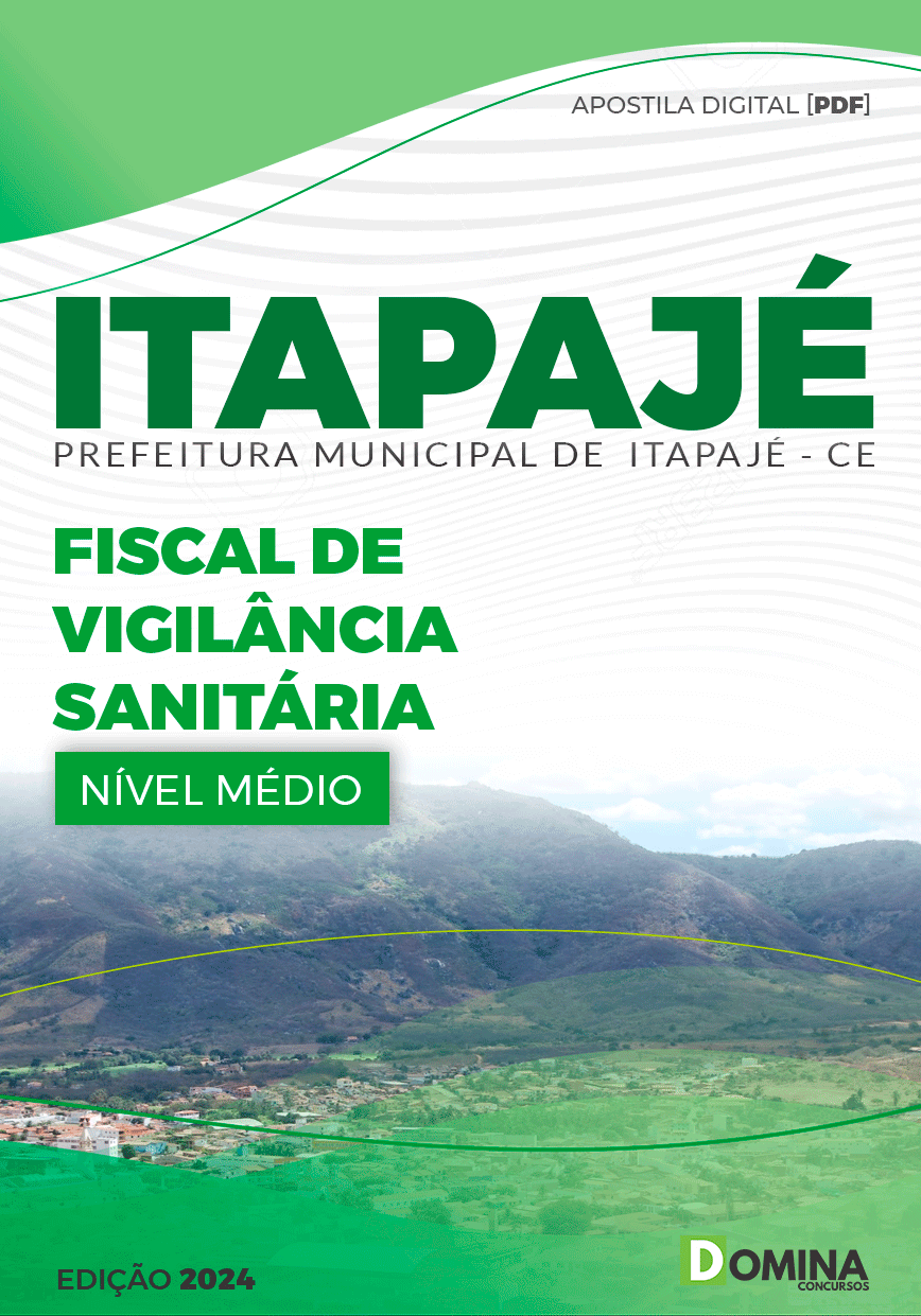 Apostila Pref Itapajé CE 2024 Fiscal Vigilância Sanitária