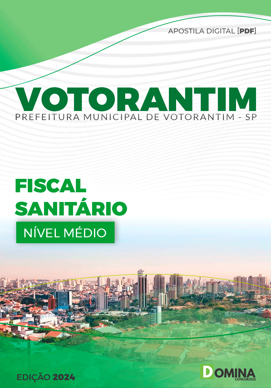 Apostila Pref Votorantim SP 2024 Fiscal Sanitário