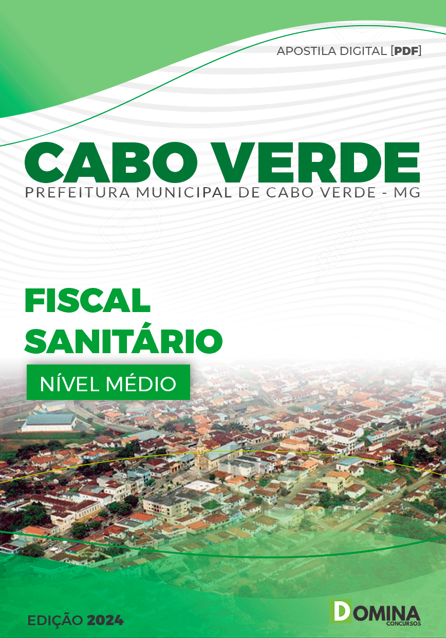Apostila Pref Cabo Verde MG 2024 Fiscal Sanitário