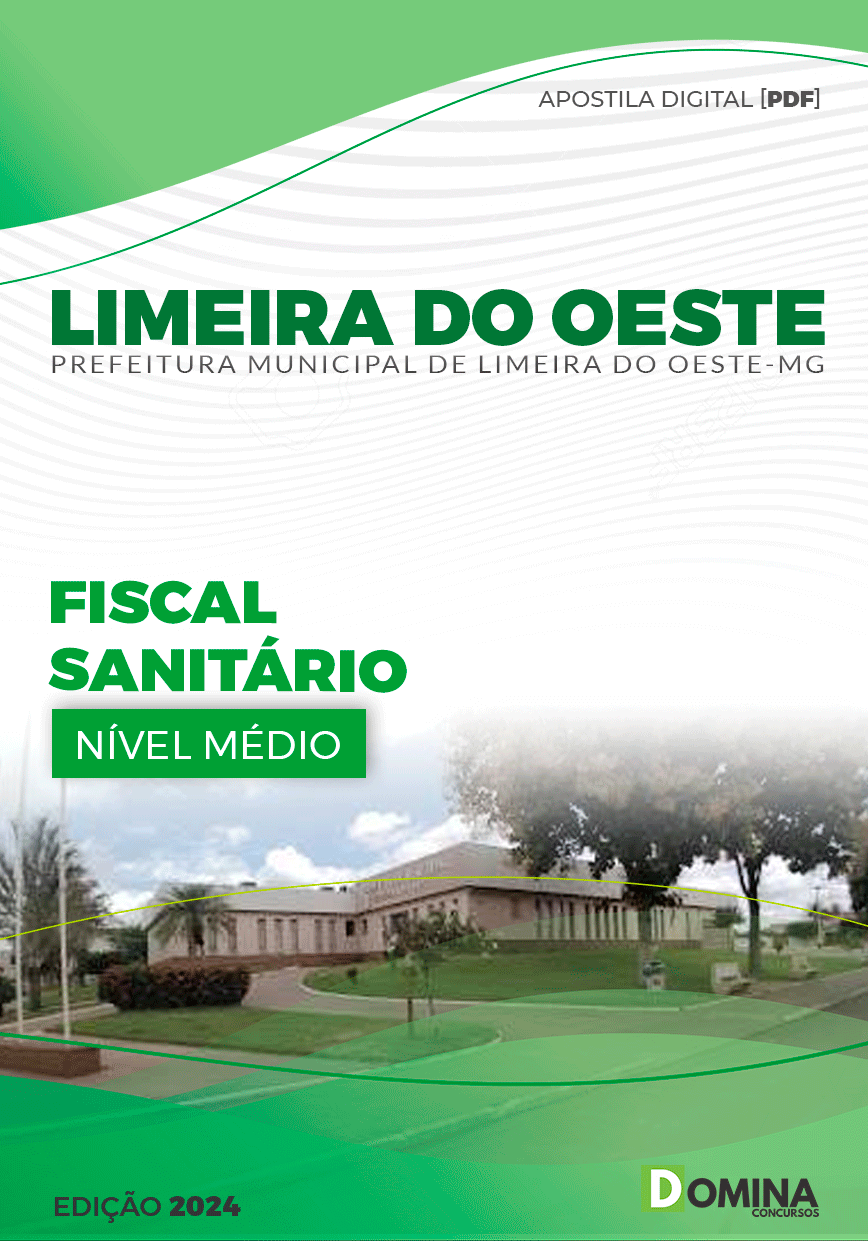 Apostila Pref Limeira do Oeste MG 2024 Fiscal Sanitário