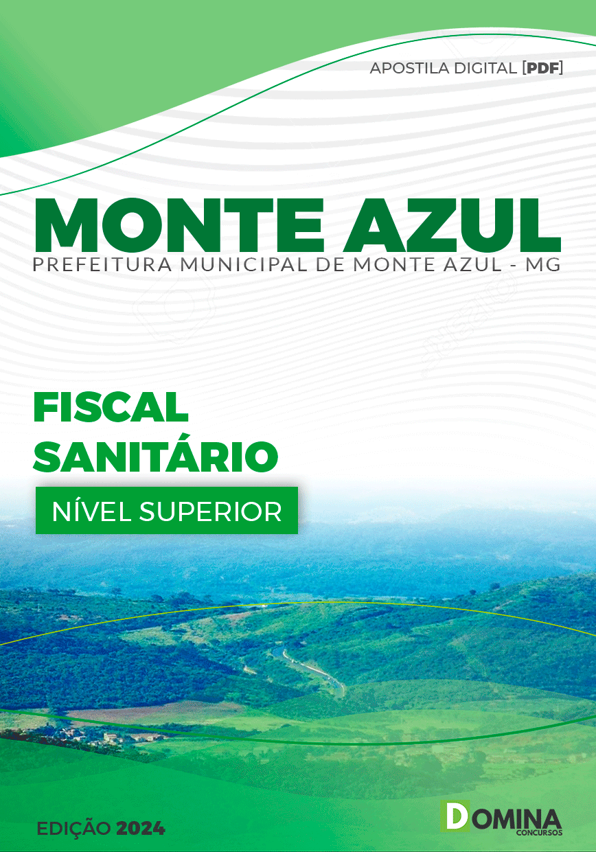 Apostila Pref Monte Azul MG 2024 Fiscal Sanitário