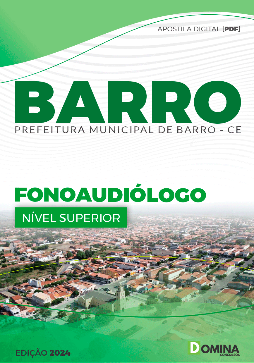 Apostila Pref Barro CE 2024 Fonoaudiólogo