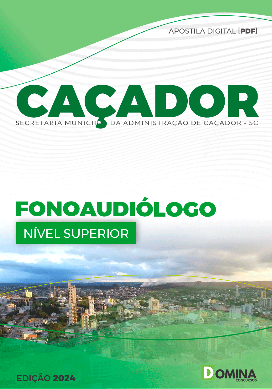 Apostila Pref Caçador SC 2024 Fonoaudiólogo