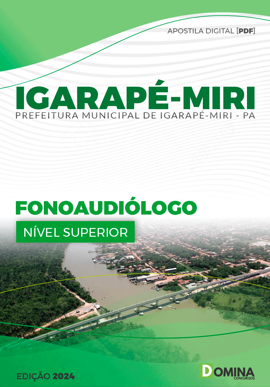 Apostila Pref Igarapé-Miri PA 2024 Fonoaudiólogo