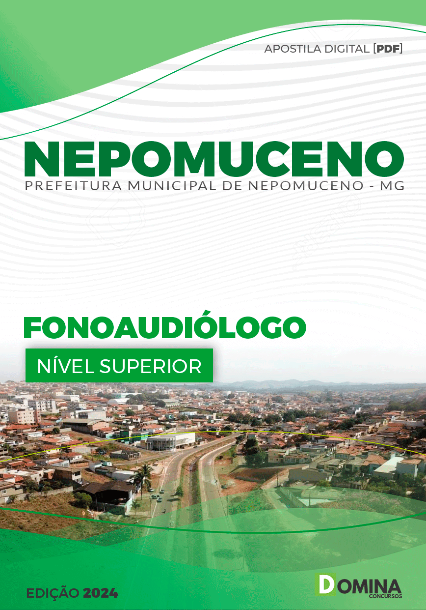Apostila Pref Nepomuceno MG 2024 Fonoaudiólogo