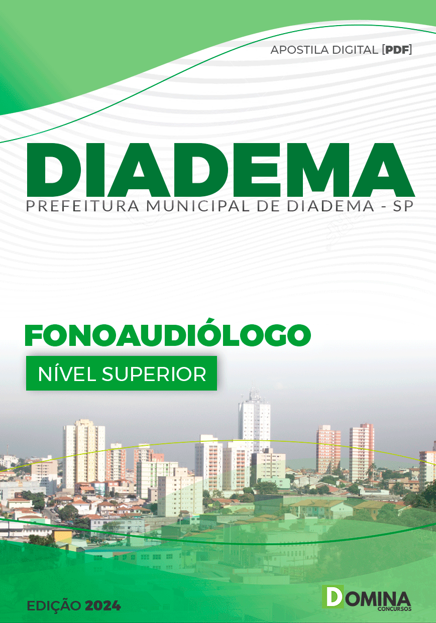Apostila Pref Diadema SP 2024 Fonoaudiólogo