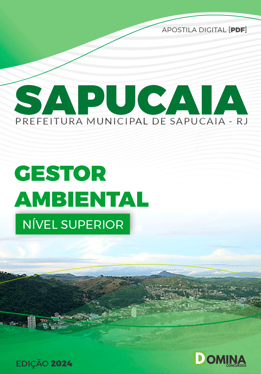 Apostila Pref Sapucaia RJ 2024 Gestor Ambiental