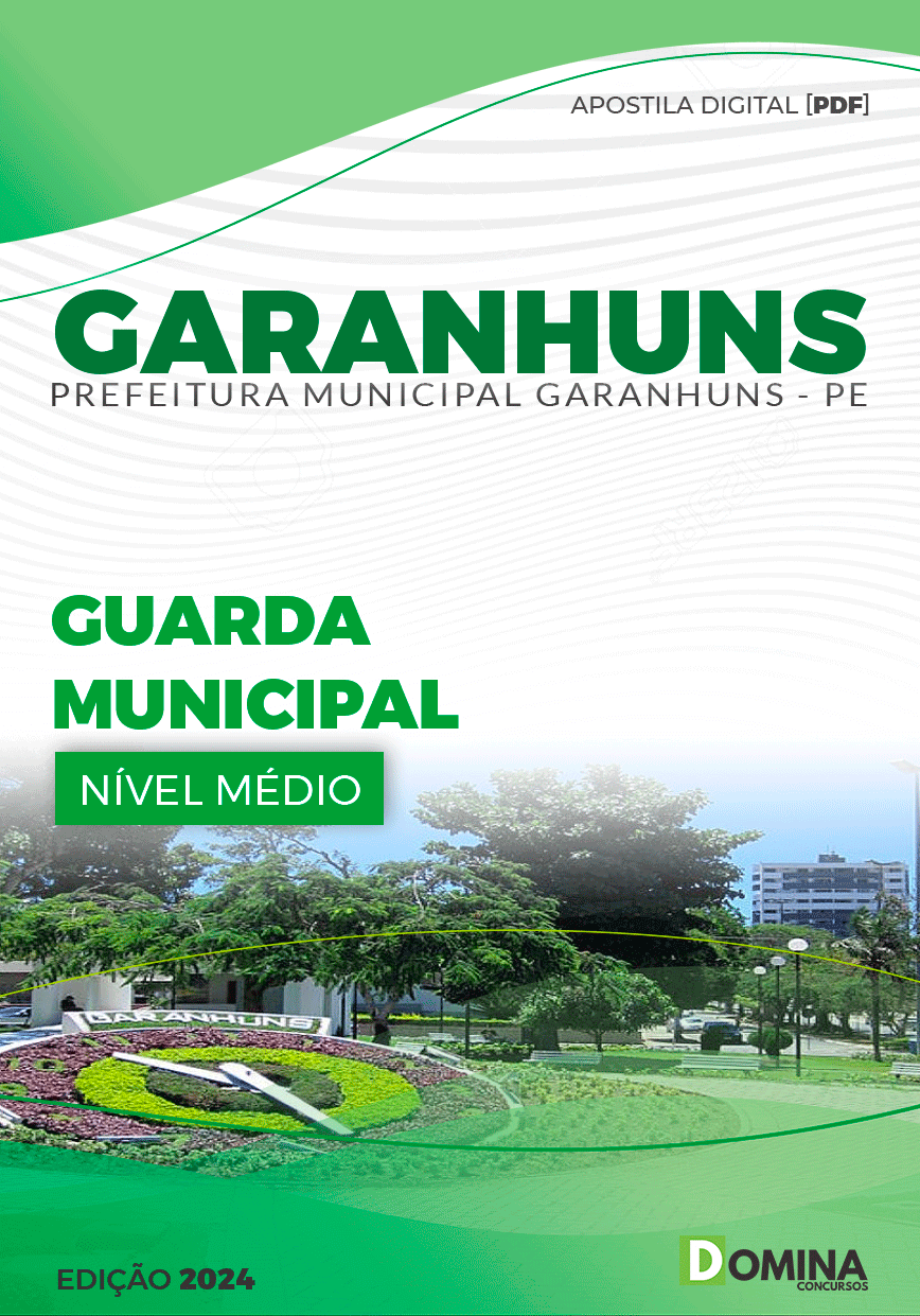 Apostila Pref Garanhuns PE 2024 Guarda Municipal