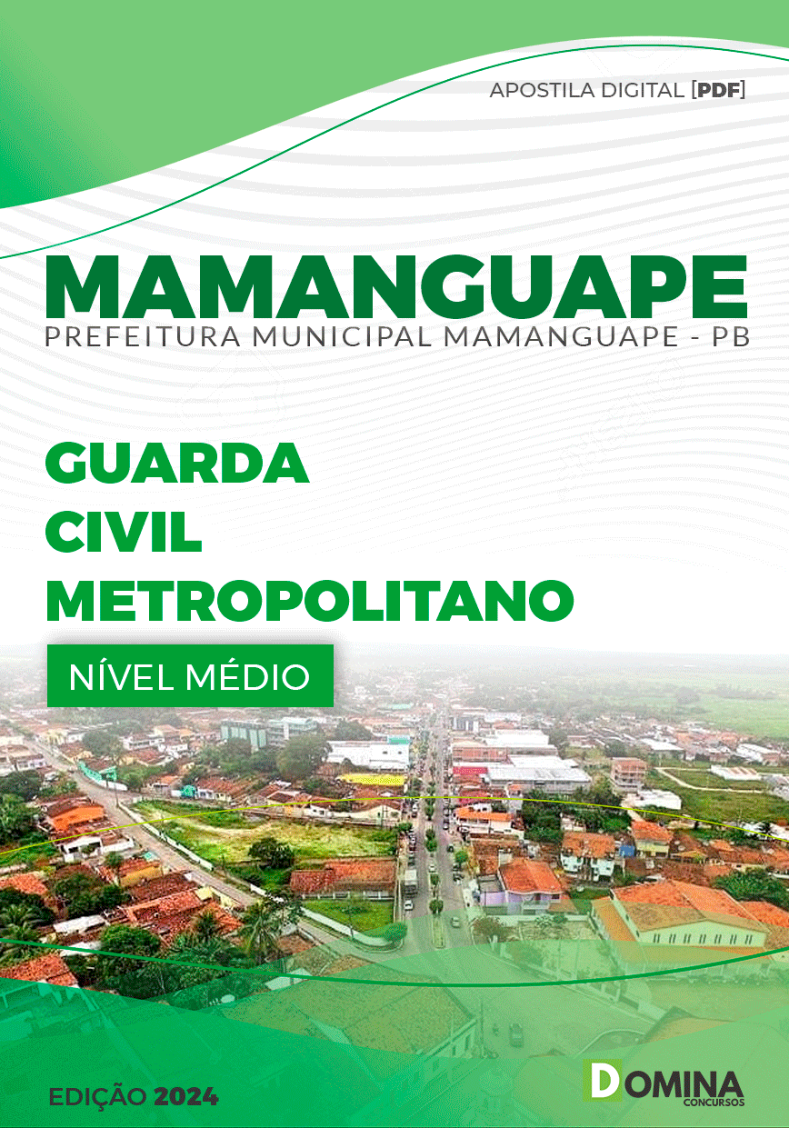 Apostila Pref Mamanguape PB 2024 Guarda Civil