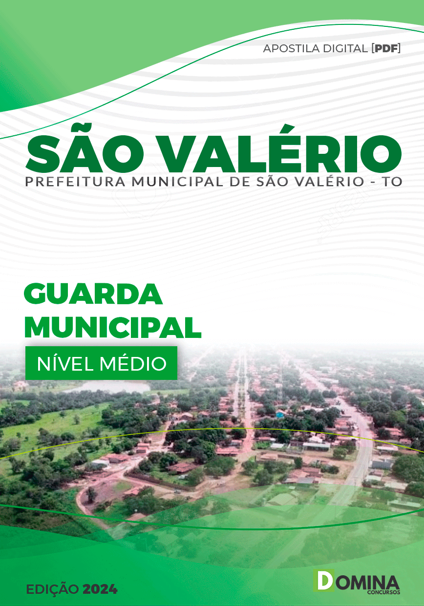 Apostila Pref São Valério 2024 Guarda Municipal