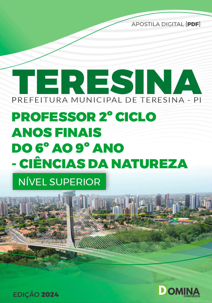 Apostila Pref Teresina PI 2024 Professor Ciências Natureza