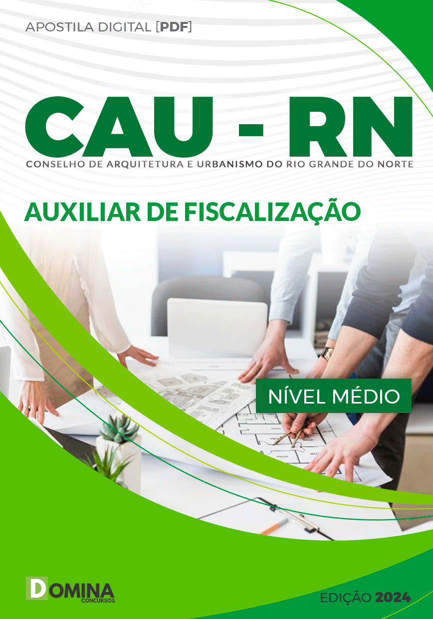 Apostila CAU RN 2024 Auxiliar Fiscalização