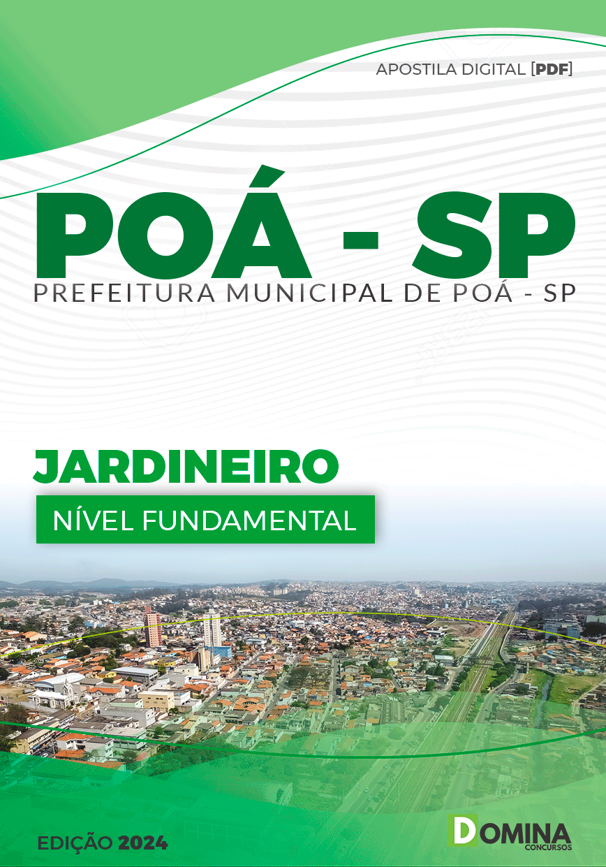 Apostila Pref Poá SP 2024 Jardineiro