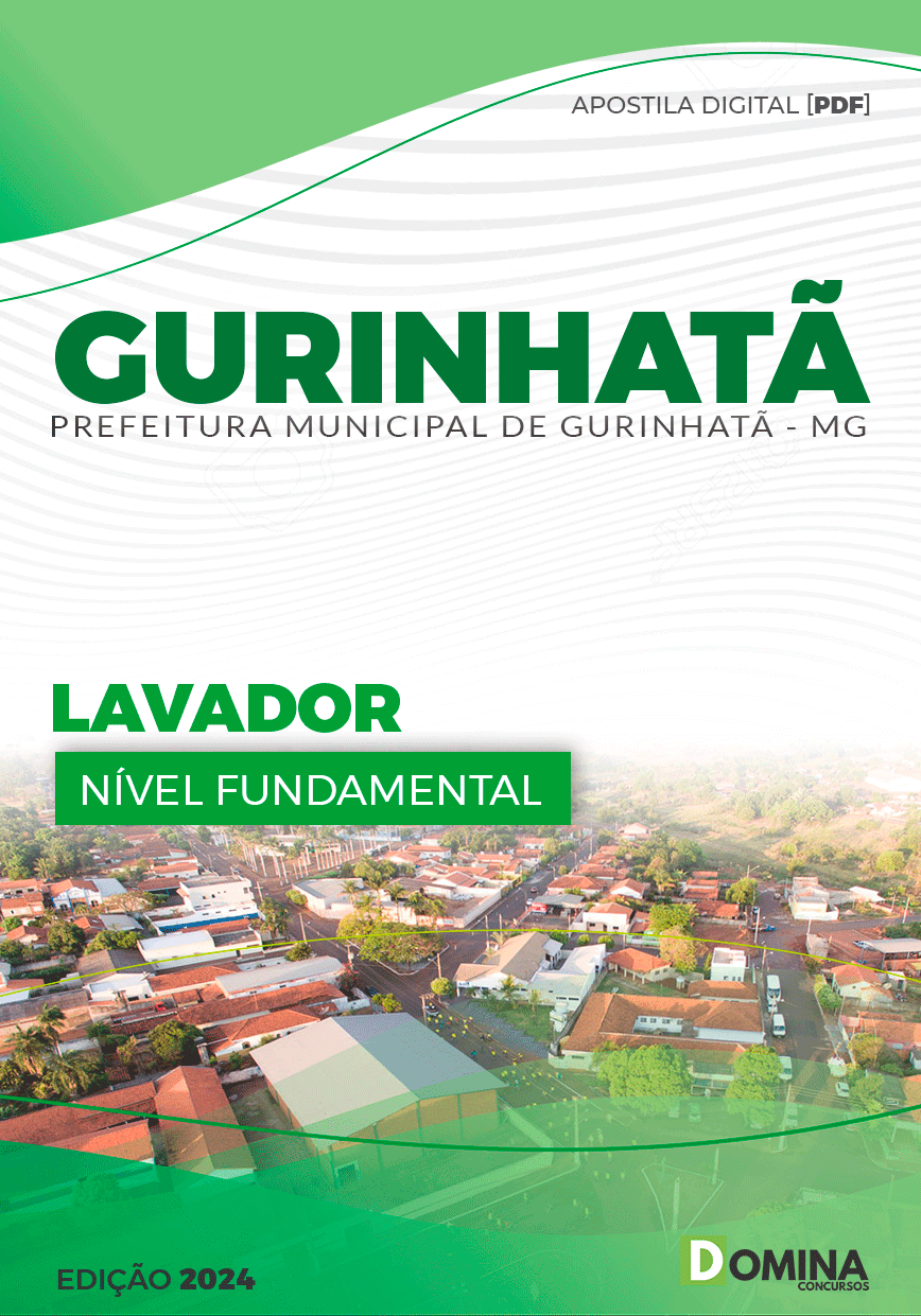 Apostila Pref Gurinhatã MG 2024 Lavador