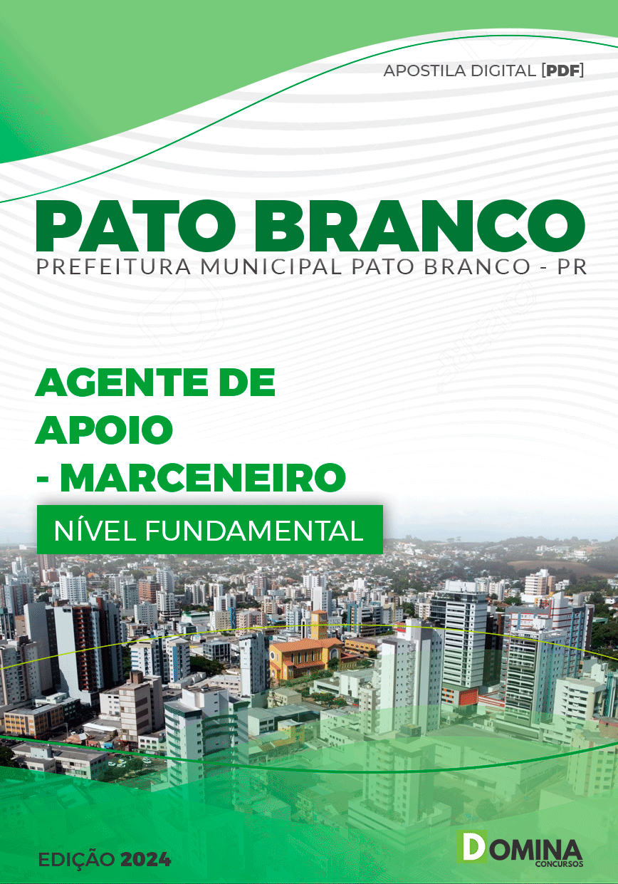 Apostila Pref Pato Branco PR 2024 Marceneiro