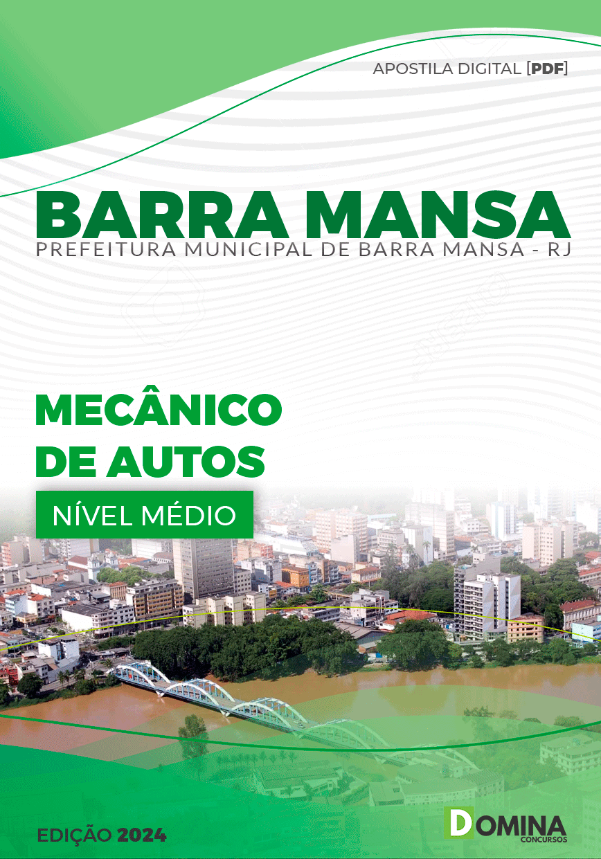 Apostila Pref Barra Mansa RJ 2024 Mecânico Autos