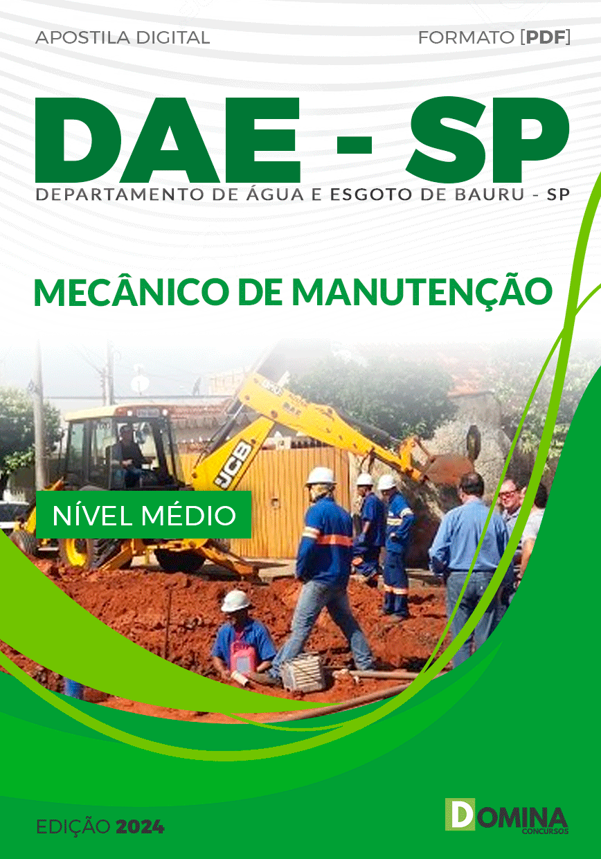 Apostila Concurso DAE SP 2024 Mecânico Manutenção