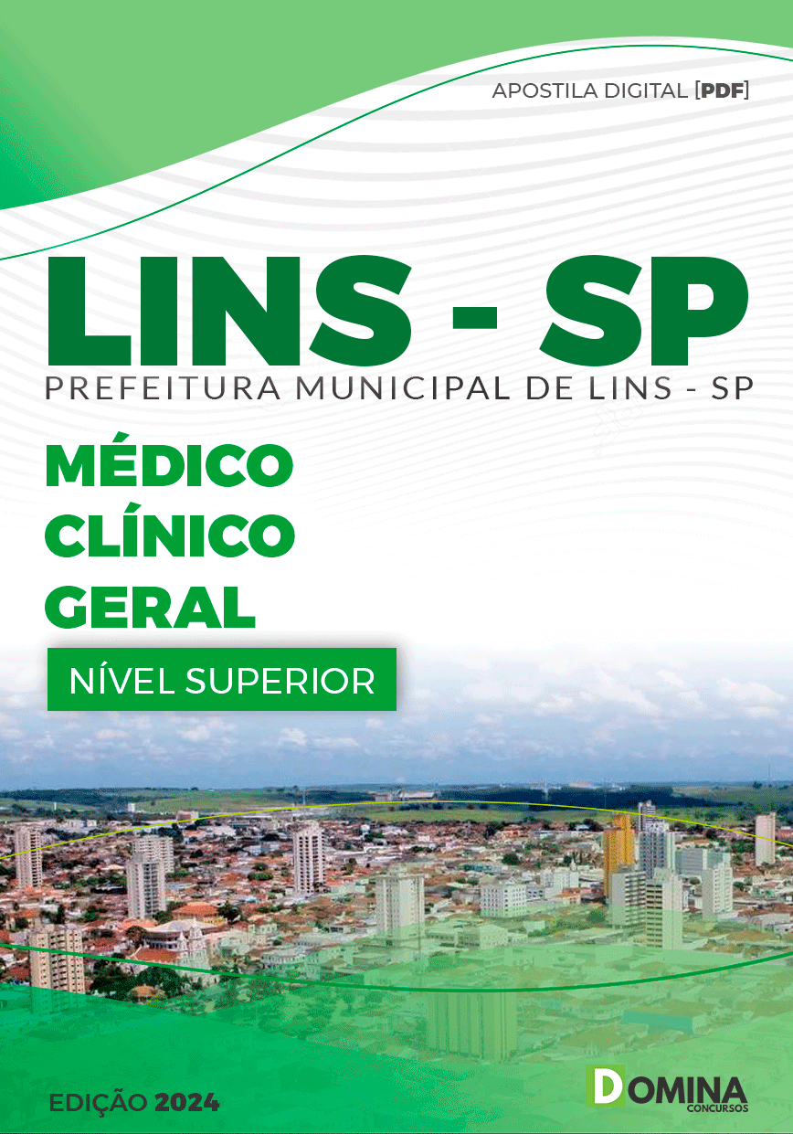 Apostila Concurso Pref Lins SP 2024 Médico Clínico Geral