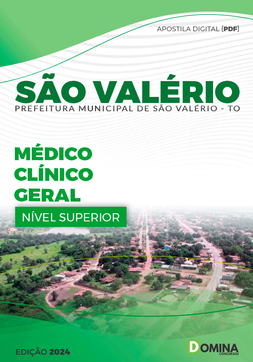 Apostila Pref São Valério 2024 Médico Clínico Geral