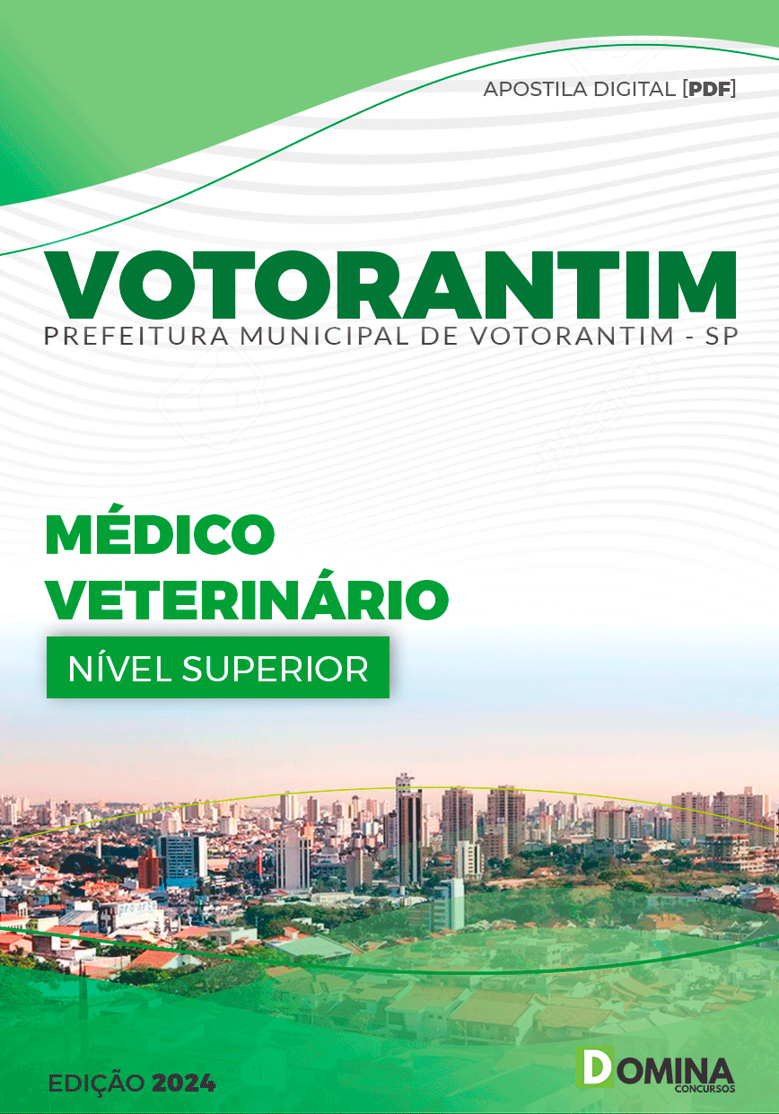 Apostila Pref Votorantim SP 2024 Médico Veterinário