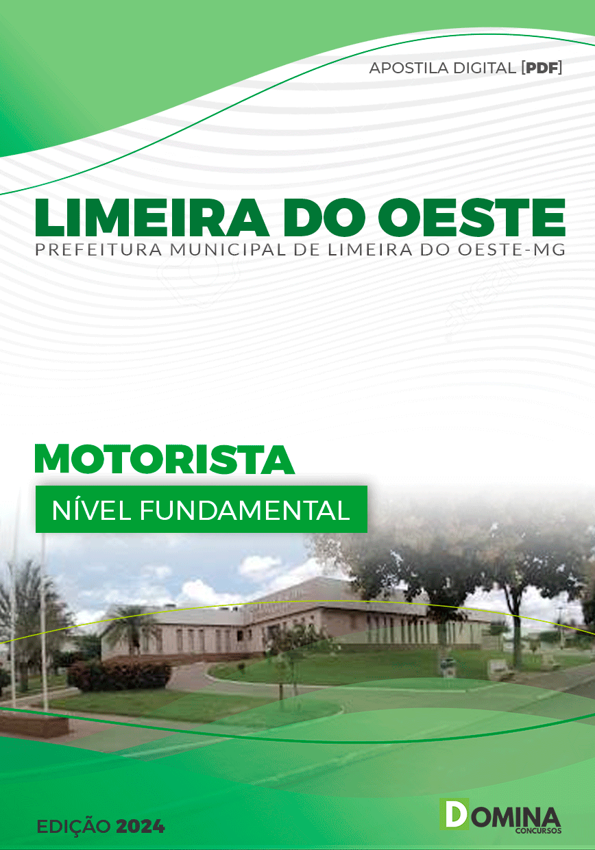 Apostila Pref Limeira do Oeste MG 2024 Motorista