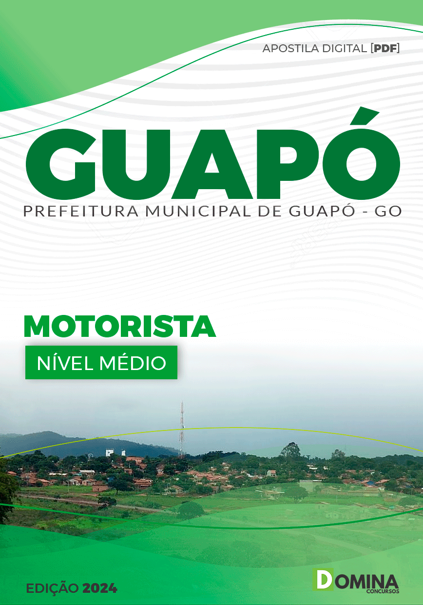 Apostila Pref Guapó GO 2024 Motorista