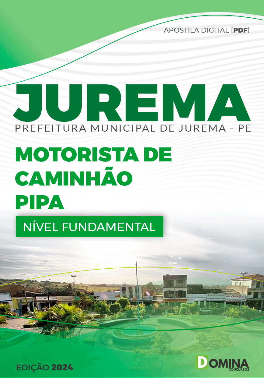 Apostila Pref Jurema PE 2024 Motorista Caminhão Pipa