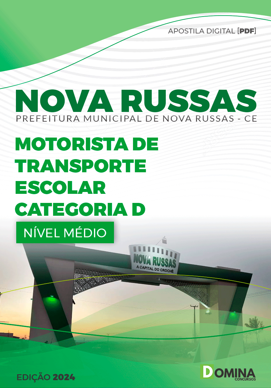 Apostila Pref Nova Russas CE 2024 Motorista Transporte Escolar