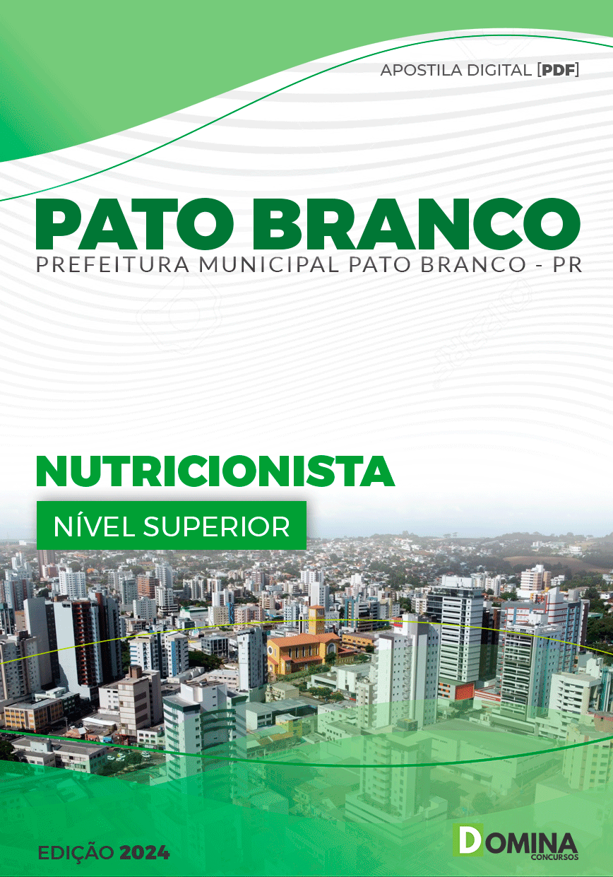 Apostila Pref Pato Branco PR 2024 Nutricionista