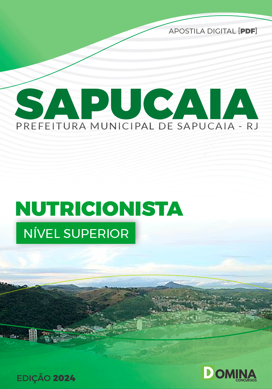 Apostila Pref Sapucaia RJ 2024 Nutricionista
