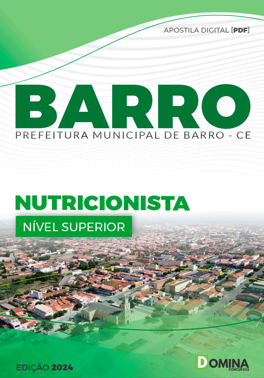 Apostila Pref Barro CE 2024 Nutricionista