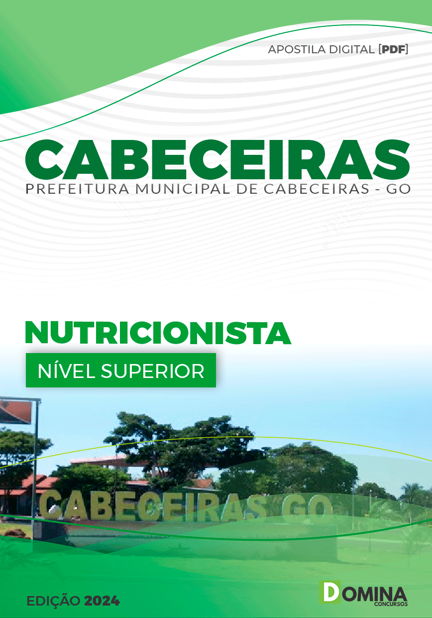 Apostila Pref Cabeceiras GO 2024 Nutricionista