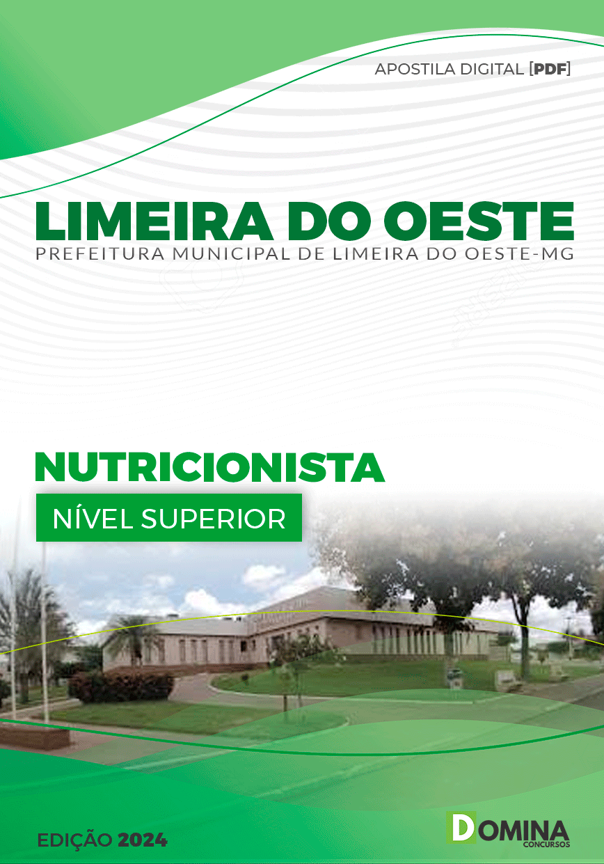 Apostila Pref Limeira do Oeste MG 2024 Nutricionista