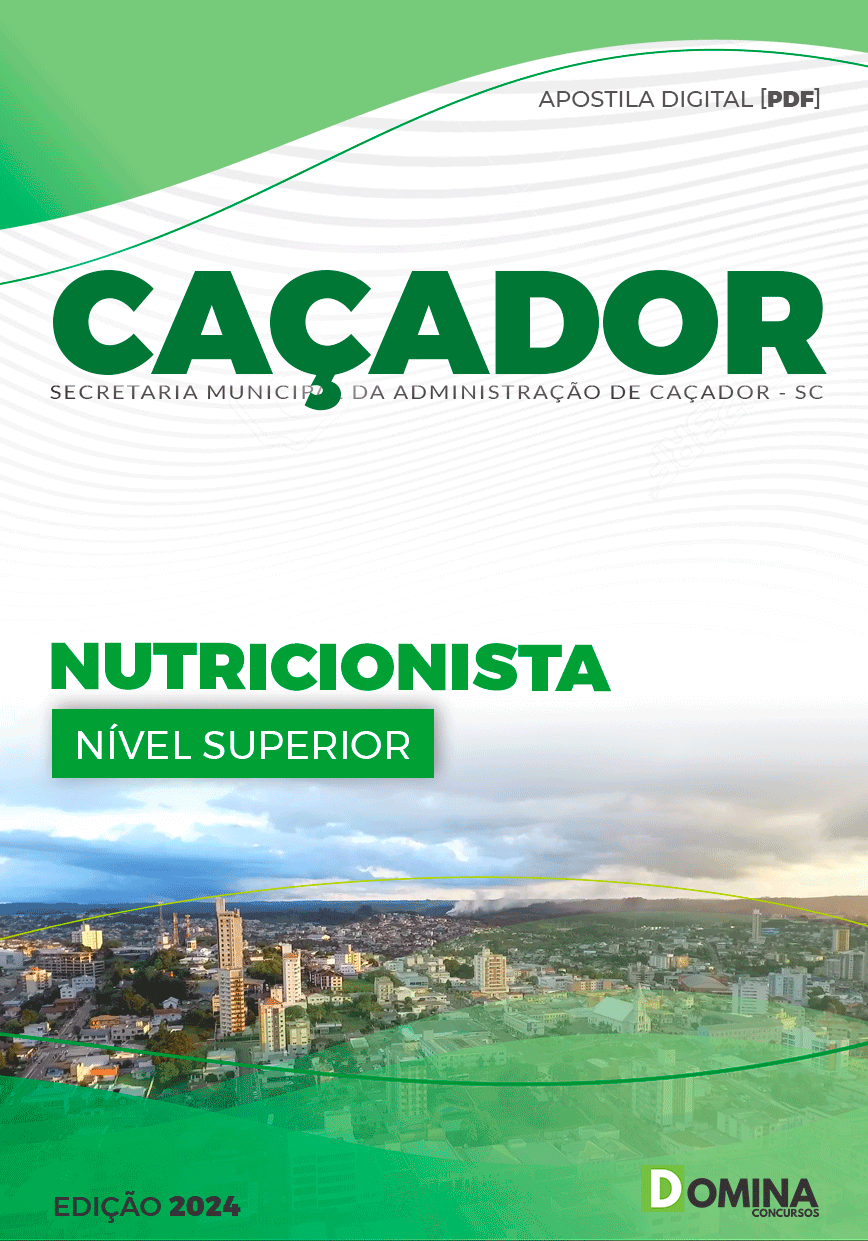 Apostila Pref Caçador SC 2024 Nutricionista