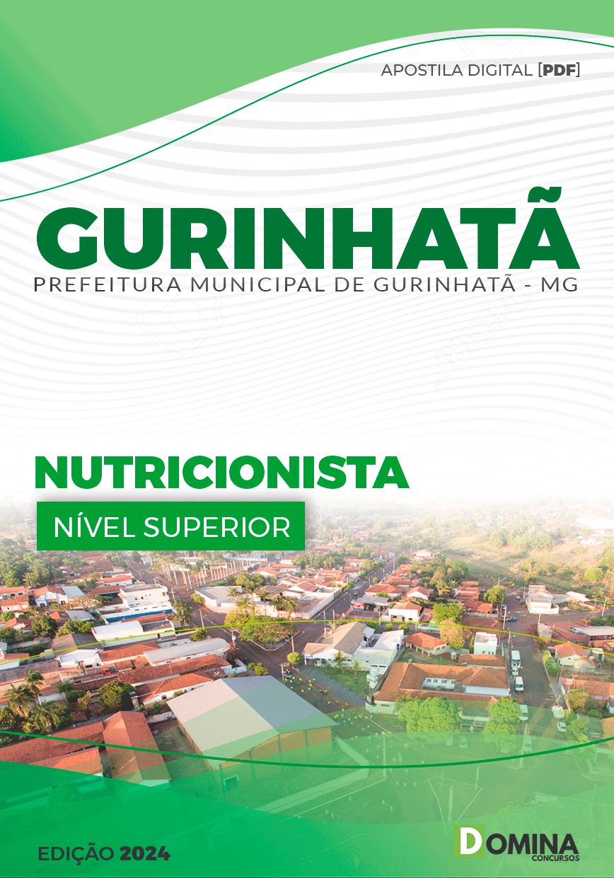 Apostila Pref Gurinhatã MG 2024 Nutricionista