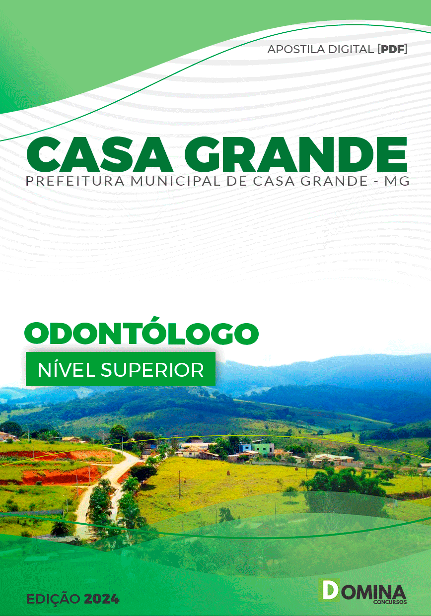 Apostila Pref Casa Grande MG 2024 Odontólogo