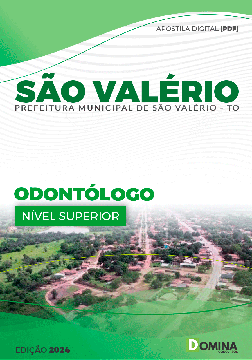 Apostila Pref São Valério 2024 Odontólogo