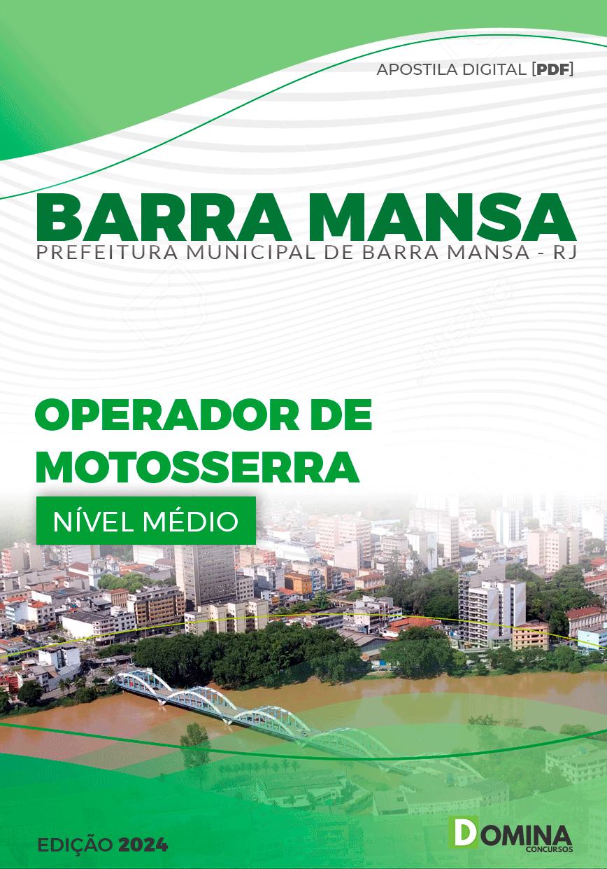 Apostila Pref Barra Mansa RJ 2024 Operador Motosserra