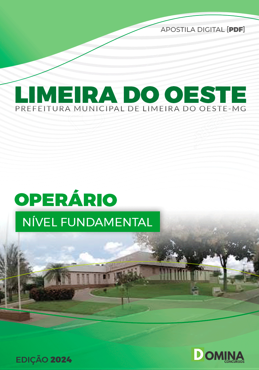 Apostila Pref Limeira do Oeste MG 2024 Operário