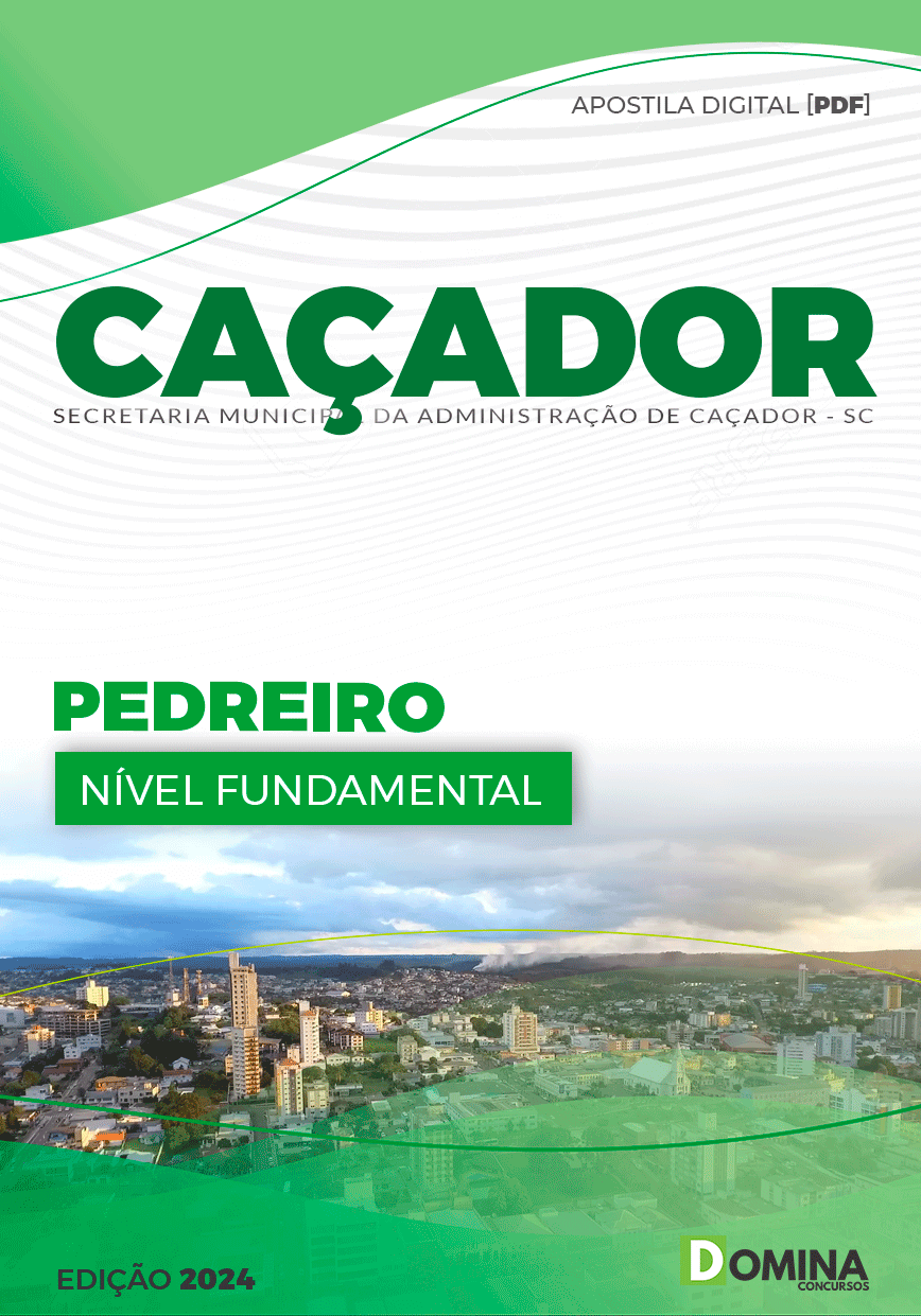 Apostila Pref Caçador SC 2024 Pedreiro