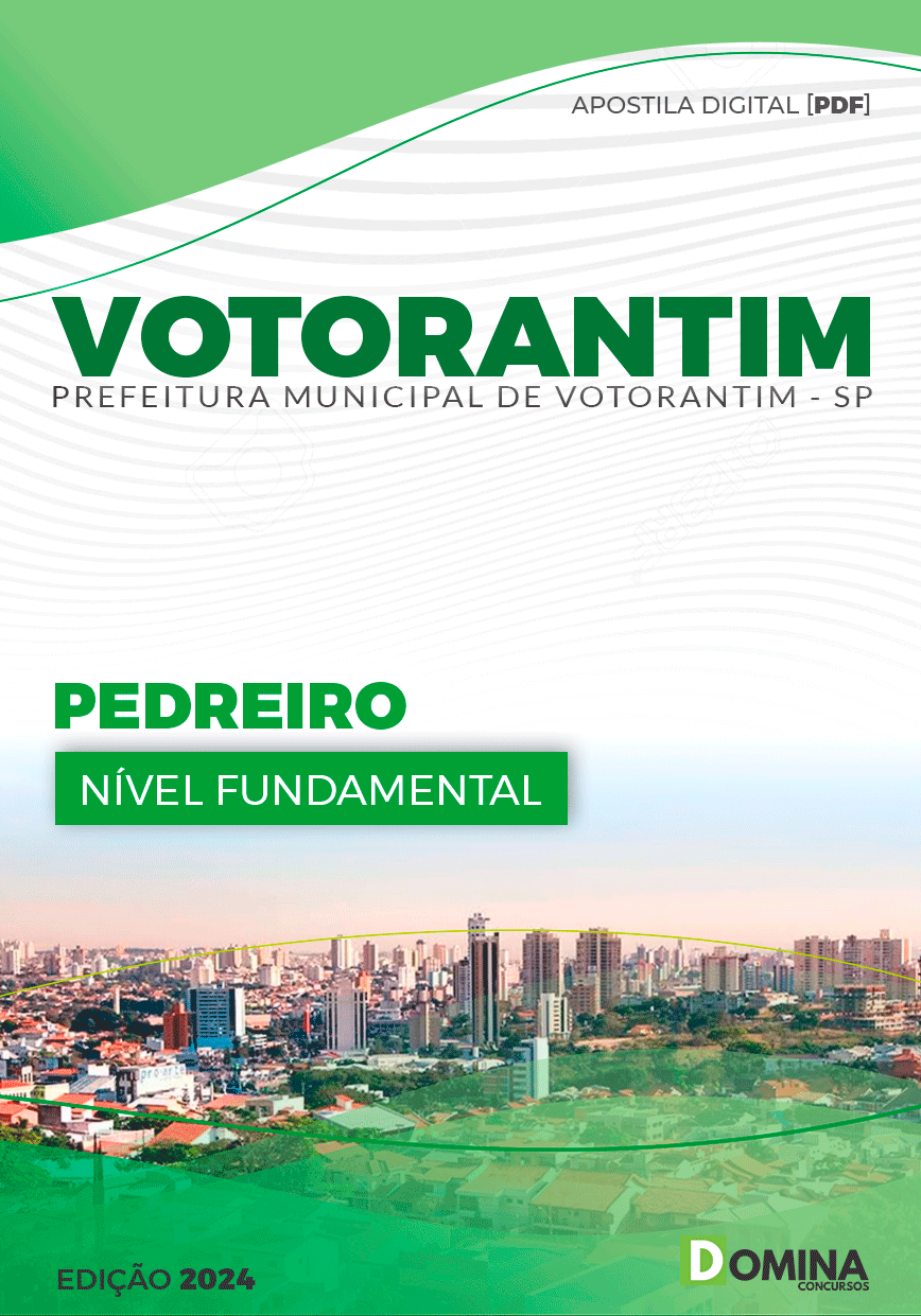 Apostila Pref Votorantim SP 2024 Pedreiro