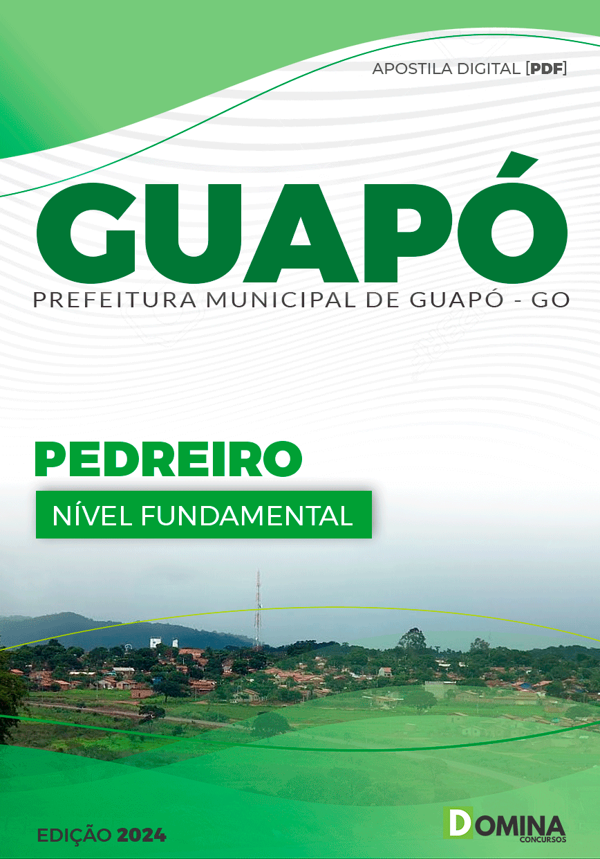Apostila Concurso Pref Guapó GO 2024 Pedreiro
