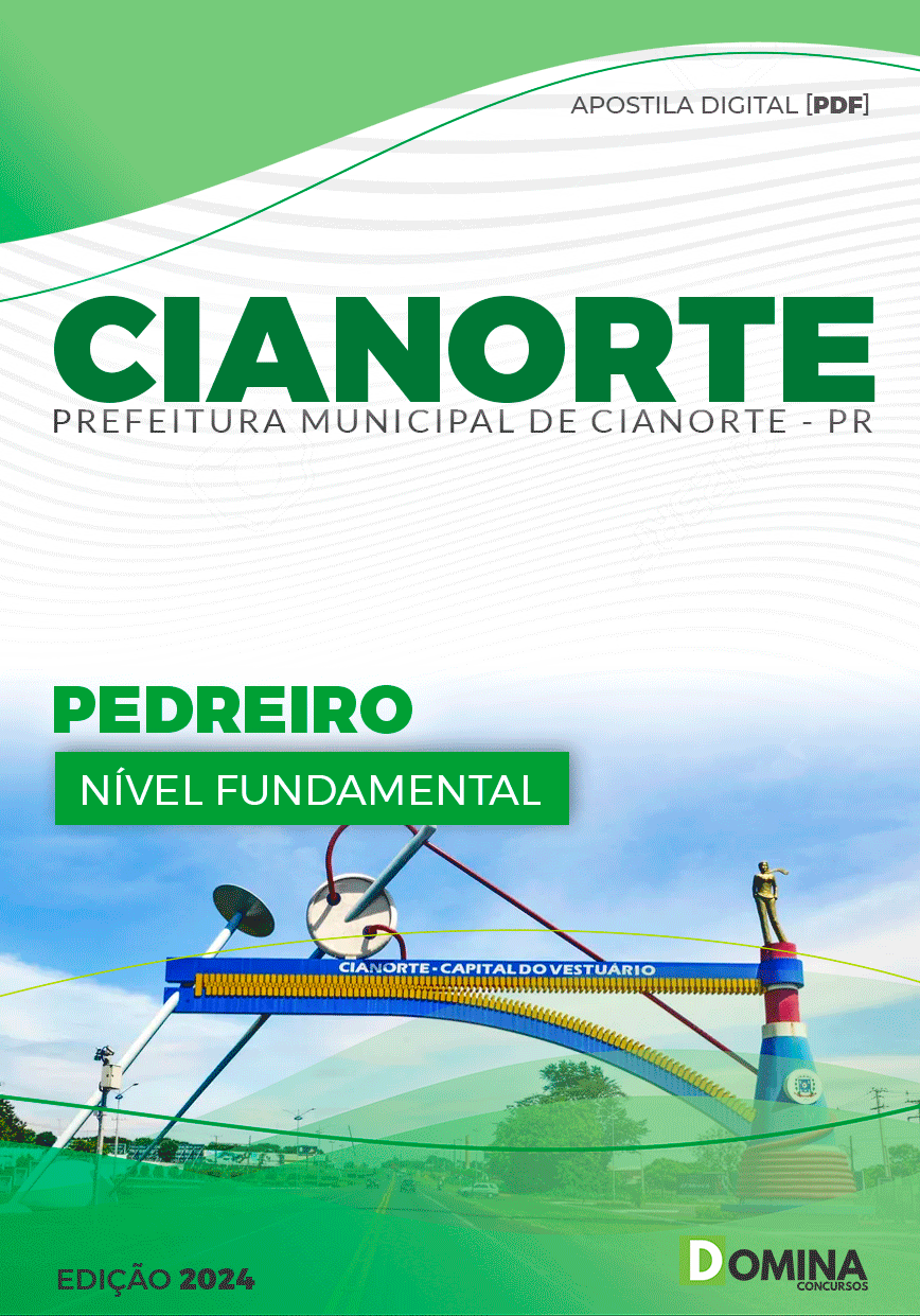 Apostila Pref Cianorte PR 2024 Pedreiro
