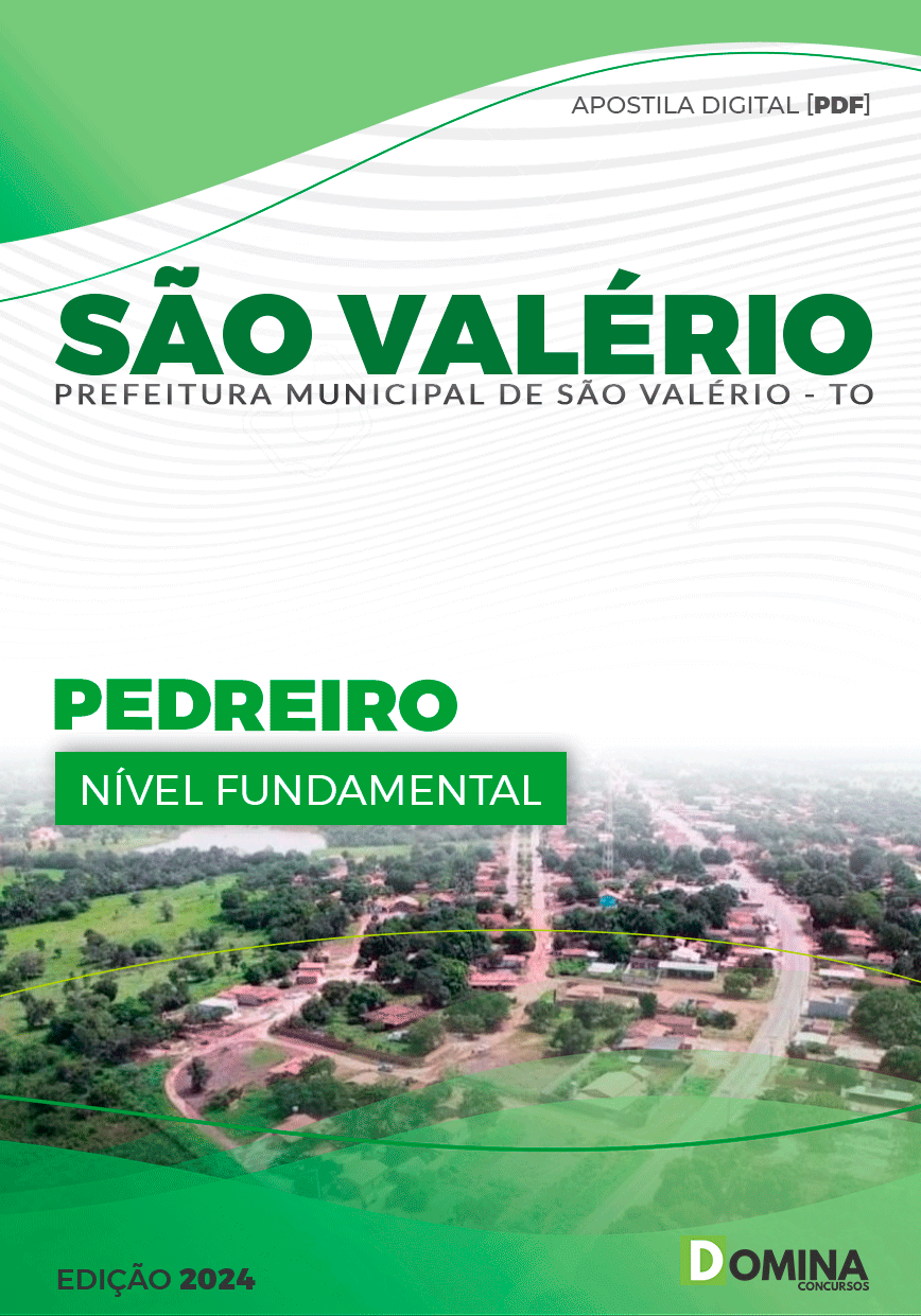 Apostila Pref São Valério 2024 Pedreiro