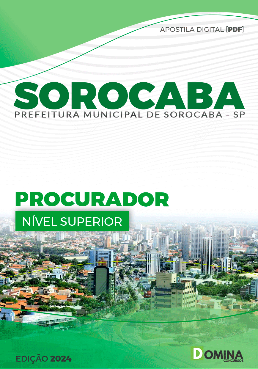 Apostila Pref Sorocaba SP 2024 Procurador