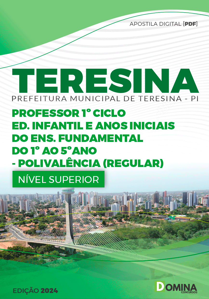 Apostila Pref Teresina PI 2024 Professor Educação Infantil